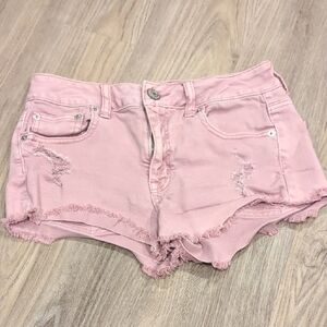 American Eagle Outfitters Pink Jean Shorts